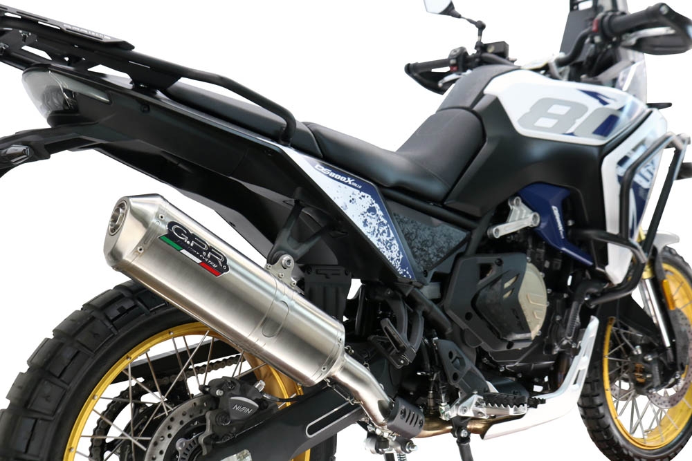 GPR pot echappement compatible avec  Voge DS 800 Rally 2025-2026, Satinox , Échappement légal, homologué,silencieux avec db killer amovible et tuyau de liaison spécifique 