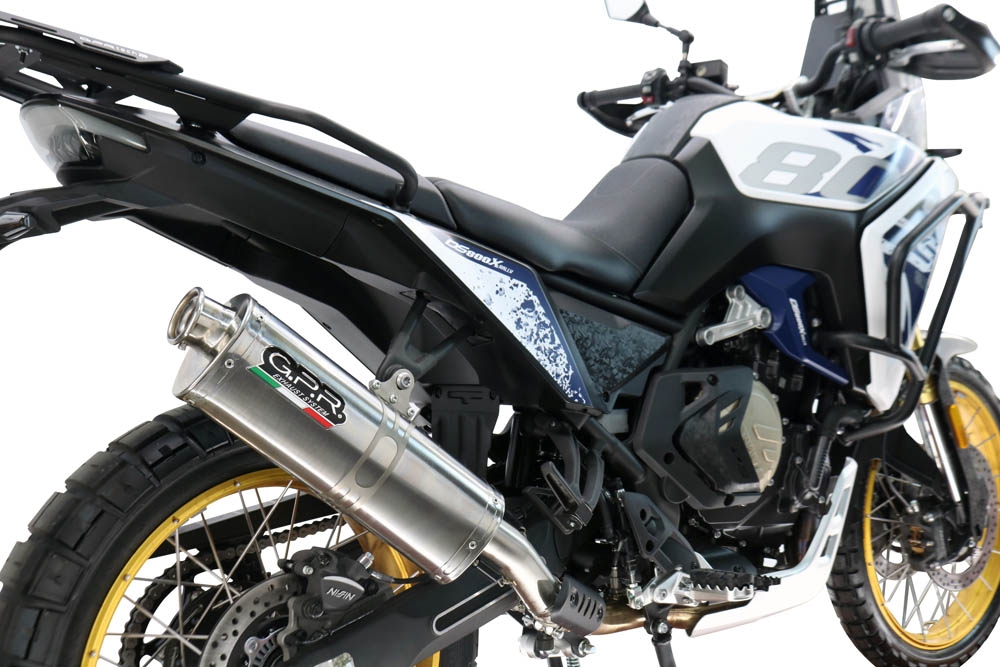 GPR pot echappement compatible avec  Voge DS 800 Rally 2025-2026, Trioval, Échappement légal, homologué,silencieux avec db killer amovible et tuyau de liaison spécifique 