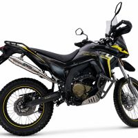 GPR pot echappement compatible avec Voge 300Rally 2025-2026, Deeptone Inox, Pot Echappement homologué pour les marchés non européens 