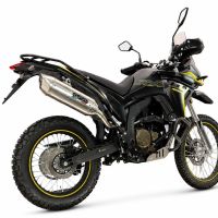 GPR pot echappement compatible avec Voge 300Rally 2025-2026, Furore-X Inox, Échappement légal, homologué,silencieux avec catalyseur, db killer amovible et tuyau de liaison spécifique 