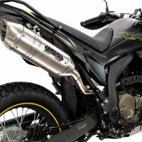 GPR pot echappement compatible avec Voge 300Rally 2025-2026, Furore-X Inox, Échappement légal, homologué,silencieux avec catalyseur, db killer amovible et tuyau de liaison spécifique 