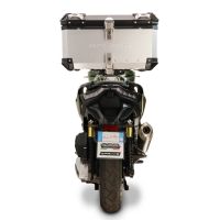 Top case GPR TECH compatible with  Voge SR 450 X 2026/2027 e5 plus Top Case Alpitech en aluminium, couleur argent avec  porte-bagases y plaque spécifique Capacité Litres 45