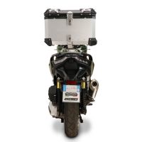 Top case GPR TECH compatible with  Voge SR 450 X 2026/2027 e5 plus Top Case Alpitech en aluminium, couleur argent avec  porte-bagases y plaque spécifique Capacité Litres 35