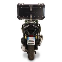 Top case GPR TECH compatible with  Voge SR 450 X 2026/2027 e5 plus Top Case Alpitech en aluminium, couleur argent avec  porte-bagases y plaque spécifique Capacité Litres 45