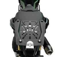 Top case GPR TECH compatible with  Voge SR 450 X 2026/2027 e5 plus Top Case Alpitech en aluminium, couleur argent avec  porte-bagases y plaque spécifique Capacité Litres 35