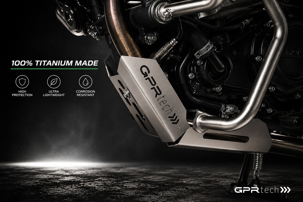 GPR TECH compatible with  Voge 650DSX 2021/2024 e5 GPR TECH Titanium Skid plate 