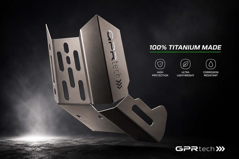 GPR TECH compatible with  Voge 650DSX 2021/2024 e5 GPR TECH Titanium Skid plate 