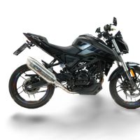 GPR pot echappement compatible avec  Voge Brivido R125 2025-2026, Furore-X Inox, Pot échappement complet, non légal pour les pays de l'UE, avec db killer amovible 