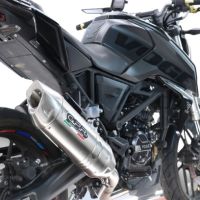 GPR pot echappement compatible avec  Voge Brivido R125 2025-2026, Furore-X Inox, Pot échappement complet, non légal pour les pays de l'UE, avec db killer amovible 