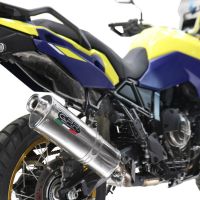 GPR exhaust compatible with  Suzuki V-STROM 800DE - 800SE 2023-2025, Trioval, Slip-on exhaust including removable db killer and link pipe, not EPA-compliant 