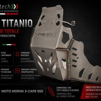 GPR TECH compatible with  Moto Morini X-CAPE 650 2021/2024 e5 GPR TECH Titanium Skid plate 