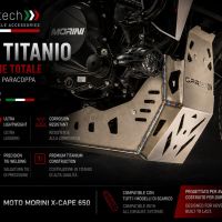 GPR TECH compatible with  Moto Morini X-CAPE 650 2021/2024 e5 GPR TECH Titanium Skid plate 