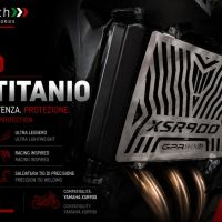 GPR TECH compatible with  Yamaha Xsr 900 2022/2024 e5 Protecteur de radiateur en titane 