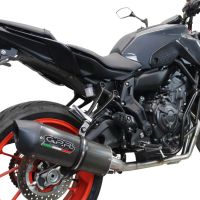 Exhaust compatible with Yamaha XSR700 2021-2024, Furore Evo4 Poppy, Full system exhaust, including removable db killer 