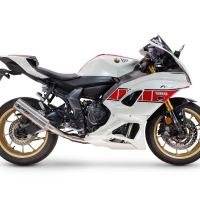 GPR pot echappement compatible avec Yamaha YZF R7 2021-2024, M3 Inox , Homologué et légal, système d'échappement complet avec catalyseur et db killer amovible 