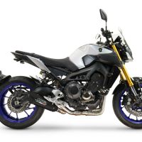 GPR exhaust compatible with  Yamaha FZ-09 2014-2016, GP-Revo Black Titanium, Full system exhaust, including removable db killer 