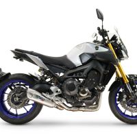 GPR exhaust compatible with  Yamaha FZ-09 2014-2016, GP-Revo Titanium, Full system exhaust, including removable db killer 