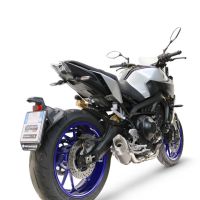GPR exhaust compatible with  Yamaha FZ-09 2014-2016, GP-Revo Titanium, Full system exhaust, including removable db killer 