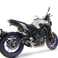 GPR pot echappement compatible avec Yamaha Tracer 900 GT 2018-2020, M3 Black Titanium, Homologué et légal, système d'échappement complet avec catalyseur et db killer amovible 