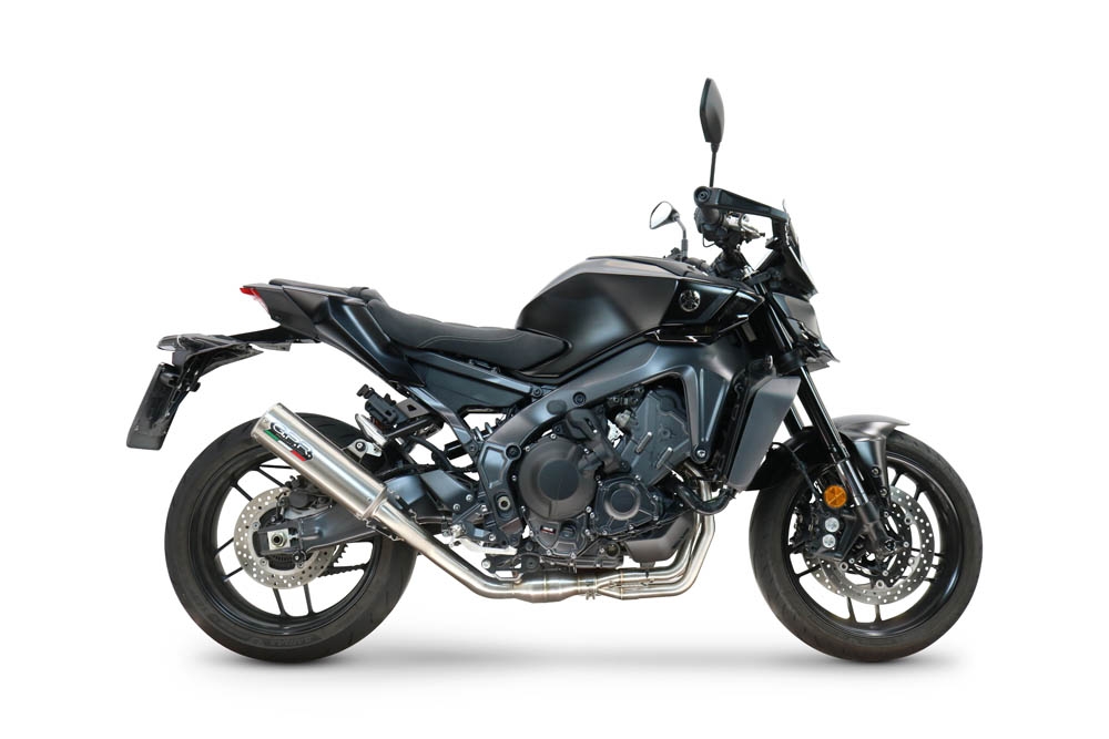 GPR pot echappement compatible avec  Yamaha Mt-09 2025-2026, M3 Inox , Homologué et légal, système d'échappement complet avec catalyseur et db killer amovible 