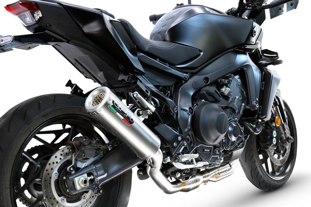 GPR pot echappement compatible avec  Yamaha Mt-09 2025-2026, M3 Inox , Homologué et légal, système d'échappement complet avec catalyseur et db killer amovible 
