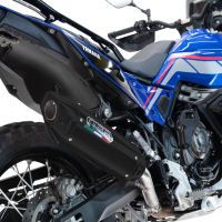 Exhaust compatible with Yamaha Tenere 700 2025-2026, Furore-X Titanio Nero, Slip-on exhaust including removable db killer and link pipe, EPA-compliant 