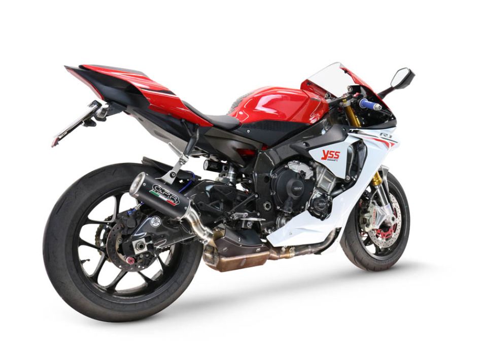GPR exhaust compatible with Yamaha R1 2015-2016, M3 Black Titanium ...