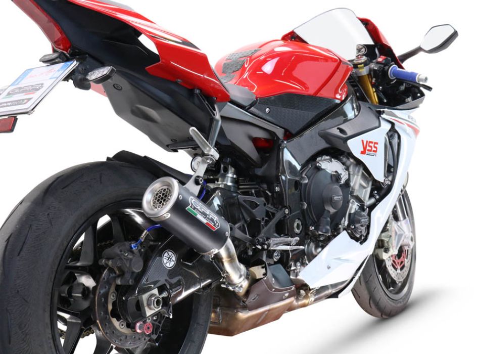 GPR exhaust compatible with Yamaha R1 2015-2016, M3 Black Titanium ...
