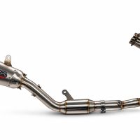 GPR pot echappement compatible avec Yamaha YZF R7 2021-2024, GP-Revo Titanium, Homologué et légal, système d'échappement complet avec catalyseur et db killer amovible 
