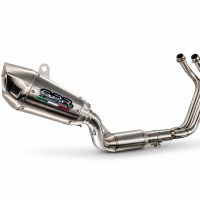 GPR pot echappement compatible avec Yamaha YZF R7 2021-2024, GP-Revo Titanium, Homologué et légal, système d'échappement complet avec catalyseur et db killer amovible 