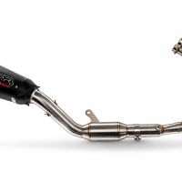 GPR pot echappement compatible avec Yamaha YZF R7 2021-2024, GP-Revo Black Titanium, Homologué et légal, système d'échappement complet avec catalyseur et db killer amovible 
