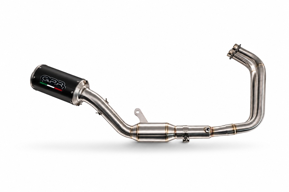 GPR pot echappement compatible avec Yamaha YZF R7 2021-2024, M3 Black Titanium, Pot d'échappement complet racing, compris de collecteur et db killer amovible, sans homologation 