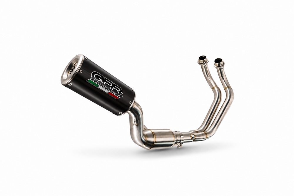 GPR pot echappement compatible avec Yamaha YZF R7 2021-2024, M3 Black Titanium, Pot d'échappement complet racing, compris de collecteur et db killer amovible, sans homologation 