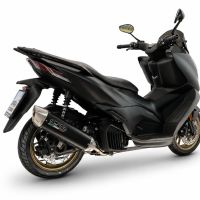 GPR pot echappement compatible avec Zontes D 125 2022-2024, Furore-X Scooter, Homologué et légal, système d'échappement complet avec catalyseur et db killer amovible 