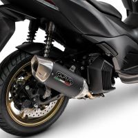 GPR pot echappement compatible avec Zontes D 125 2022-2024, Furore-X Scooter, Pot echappement racing,silencieux avec db killer et des tuyaux de liaison sans homologation 