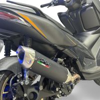 GPR exhaust compatible with  Zontes 365E 2024-2026, Furore-X Scooter, Slip-on exhaust including removable db killer, link pipe and catalyst,  EPA-compliant 