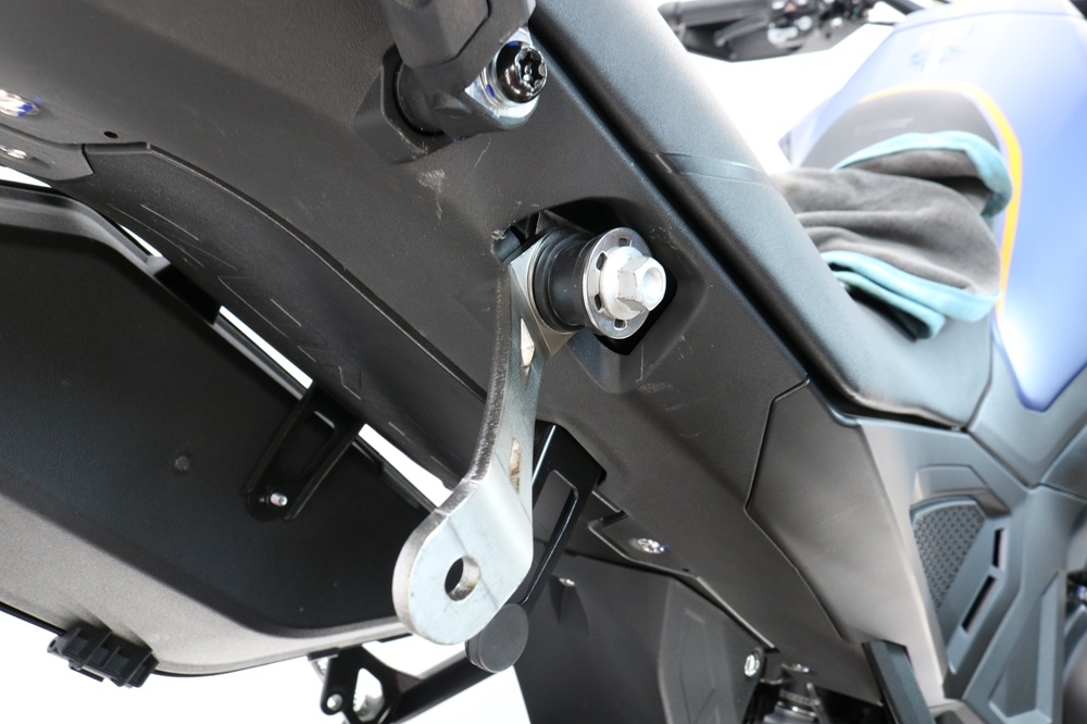 GPR exhaust compatible with  Zontes 703 F 2025-2026, Hyper Sonic Black Titanium, Slip-on exhaust including removable db killer and link pipe, EPA-compliant 