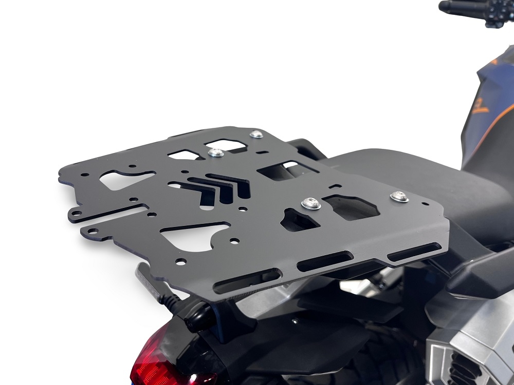 GPR TECH compatible with  Zontes 703 F 2025/2026 GPR TECH Top case in aluminum, black color with specific plate included Capacity 45 LT.