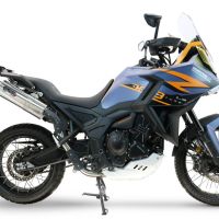 GPR exhaust compatible with  Zontes 703 F 2025-2026, Trioval, Slip-on exhaust including removable db killer and link pipe, EPA-compliant 